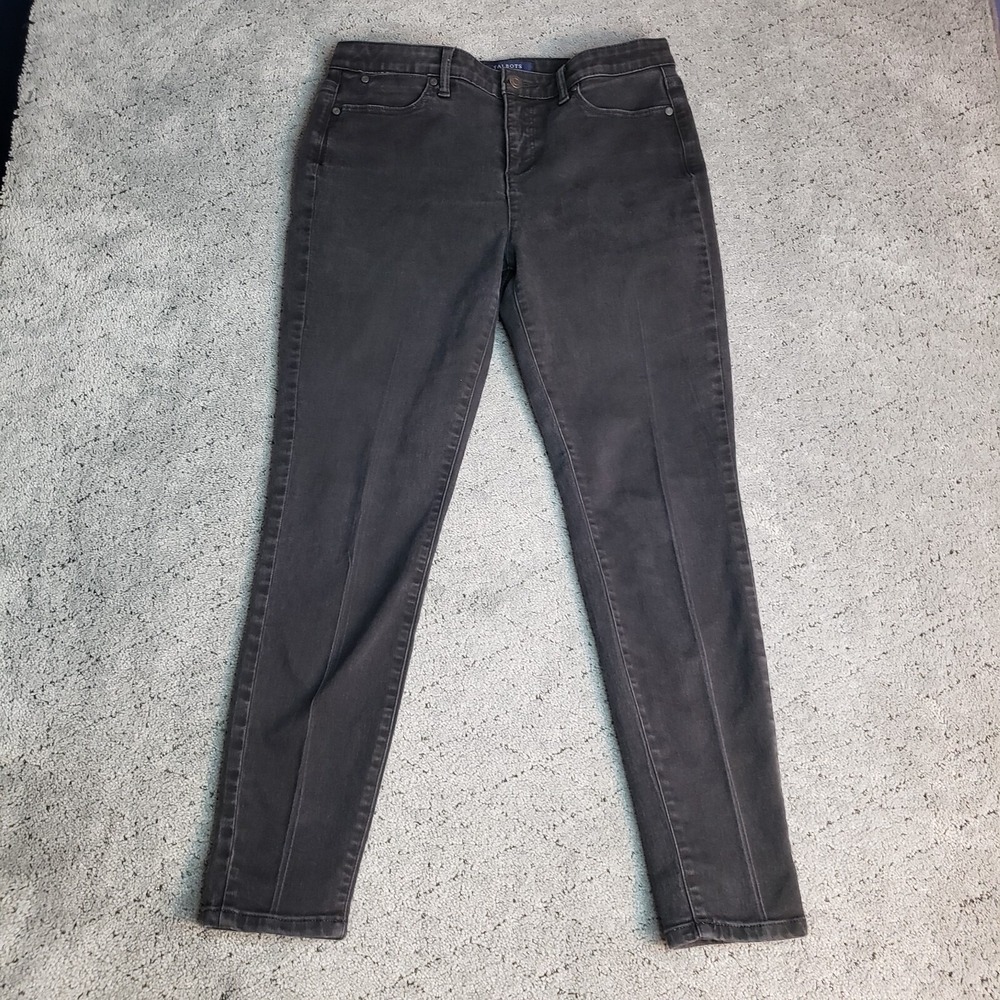 Talbots Jegging Jeans Womens 10 Black Simply Flattering High Rise Slimming